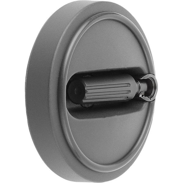 Handwheel D1=80, Reamed Hole W Slot D2=10H7, B3=3, T=11, 4, Size:1, Plastic, Comp: Plastic,